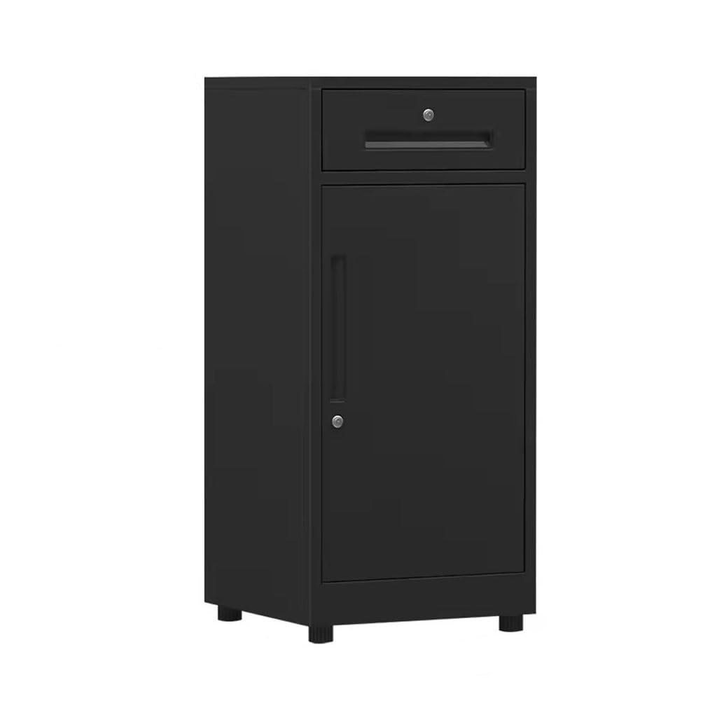 MYUYEE Metal Filing Cabinet With Lock For Small Home Office Black File Storage Nizer For Office Supplies Space Saving Solution