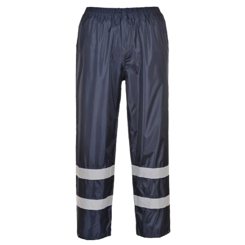 Image of Portwest F441 Iona Enhanced Rain Pants Machine Washable Waterproof Fabric