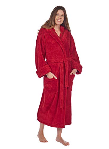 Luxurious Women's Hooded Fleece, Soft, Plush Bathrobe2