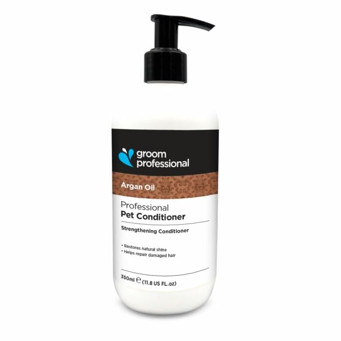 Groom Professional Arganöl Hundespülung (1 L) – Professionelle Formel mit Marokkanischem Arganöl, Stärkt und Nährt Trockenes oder Verfilztes Fell, Spendet Glanz