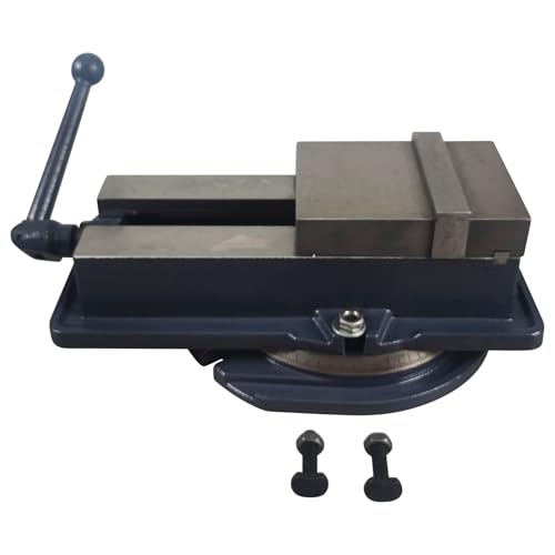 BEILOCKERY 5 Inch Milling Machine Vise Bench Clamp Vise With Adjustable Directional Base High Precision Milling Machine Bench Vise Industrial Grade Vise