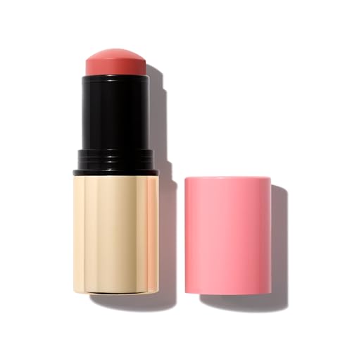 MAKE Beauty Cream Stroke Cream Blush Stick for Cheeks - Vibrant, Natural Soft Matte Finish - Shade Euphoric, Rosy Pink Blush Makeup