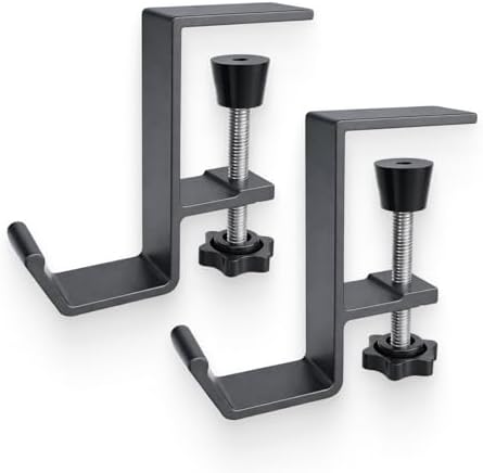 2PCS Support Pour écouteurs, Support Casque Bureau Avec Pince Rég...