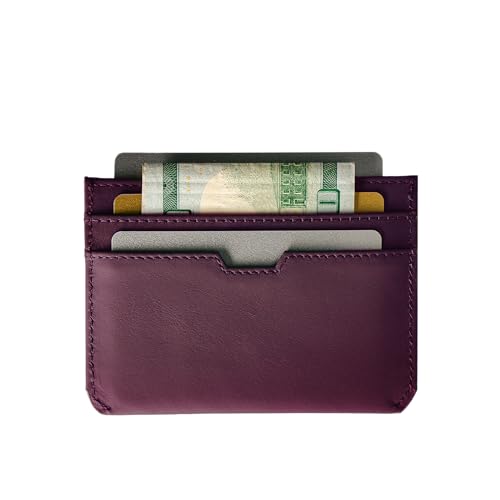 Image of Vaultskin MOORGATE Slim Card Holder - Minimalist Leather Wallet with RFID Blocking, Front Pocket Credit Card Case for Men & Women