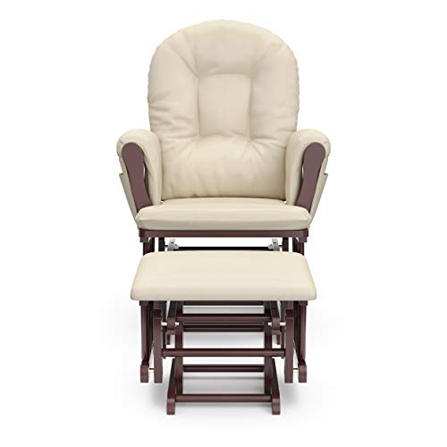 Stork Craft Glider, Engineered Wood, Cherry/Beige, NO Size