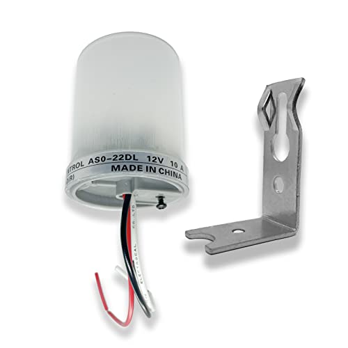 Image of amiciSmart Automatic On /Off Switch for Light, Street Light Controller 10A Photocell Sensor DC 12V