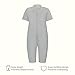 EEOST Adaptive Clothing for Kids Special Needs Autism Sensory Jumpsuit Anti-Strip Romper with Back Zipper Sizes 3-16 Years (Grey, 11-12 Years Old)