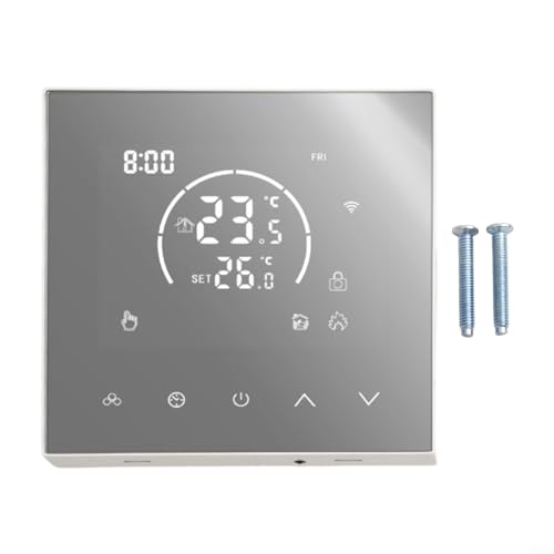 WIIYENA Tuya Smart - Panel de termostato eléctrico de pared para calefacción por suelo radiante, calefacción de agua