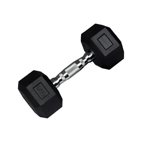 wuuhoo® Hexagon-Hanteln Dorian 2,5-27,5 kg Robuste, gummierte...