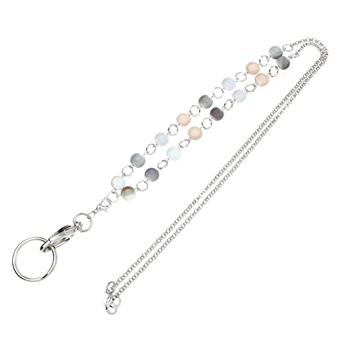Cordon porte-badge rétractable en acier inoxydable pour cartes d'identité, lot de 3