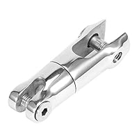 Drehbarer Ankerverbinder, Edelstahl Anker schwenkbar Bootszubehör für 6-8mm Kette Schwenkbarer Anker rotierender Stecker für Schiffshandgeschirr zum sicheren Ankern