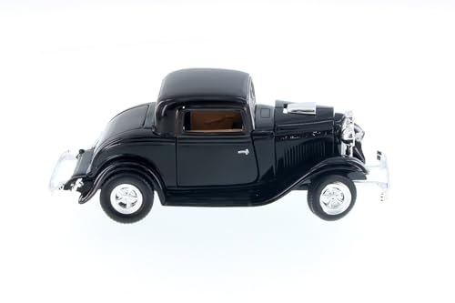 1932 Ford Coupe Hardtop, Negro 1:24 Modelo a Escala miniatura 3