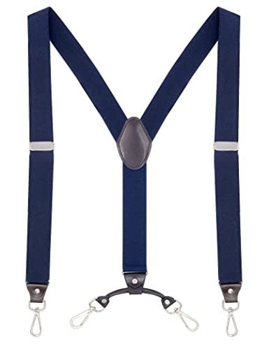 Image of Men's Suspenders with Swivel Hooks and Adjustable Braces, Suitable for Heavy Duty, Big and Tall