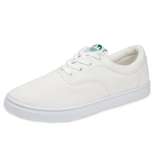 Lakeland Active Men's Hudson Canvas Trainers - White - 6.5 UK