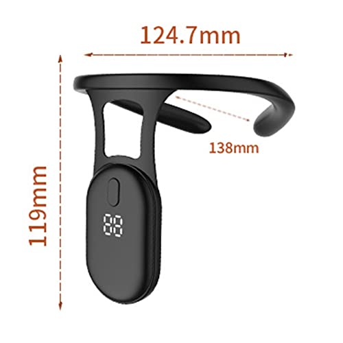 Dispositif de posture sans sangle colonne cervicale noir dos droit - 4