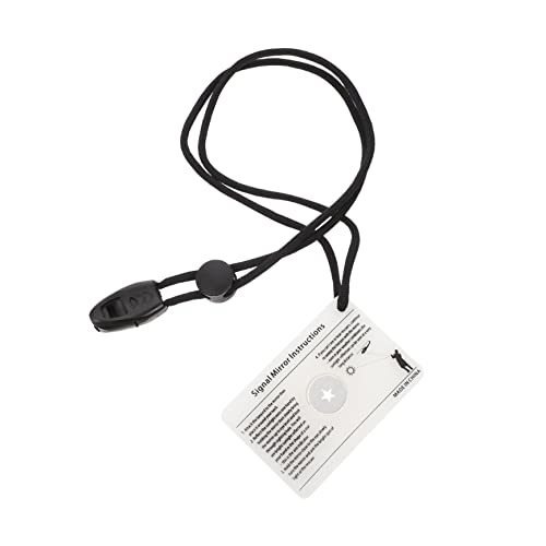 SUPVOX Signal Mirror Outdoor Survival Reflective Mirror Hook Multifunctional for Travel Emergency