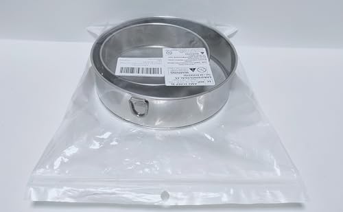 منخل دقيق من الستانلس ستيل من قطعتين من جيرافيدا - منخل دقيق شبكي دقيق ومنخل سكر للخبز وتزيين الكعك والفطائر والمعجنات والكب كيك (15 سم، 20 سم)