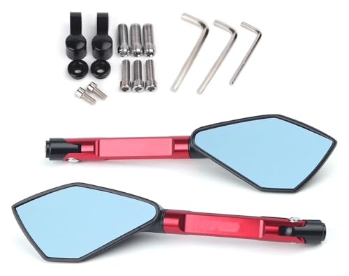 Espejos de aluminio CNC para moto Kawasaki Z1000 con acabado deportivo anodizado