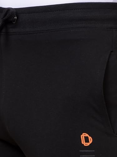 Image of Dollar Cotton Rich Fabric Solid Men's Shorts | Ribbed Waistband with Drawcord | Fashionable Print with Logo Branding | Side Pockets with Zip on one Side | Wide Array of Attractive Colours