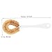 TOVINANNA Household Coconut Fibre Pot Brush Long Handle Dish for Easy Scrubbing Portable Design for Kitchen Use and for All Utensils White
