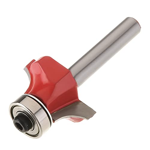 Utoolmart 超硬ルータービット トリマービット 木工ルータービット 1/4X1/2 2本入り 超硬トリマ・ルータービット フォスナービット ランダムカラー 丸面ビットボーズ面工業用 超硬チップコロ フライスカッター 切削工具