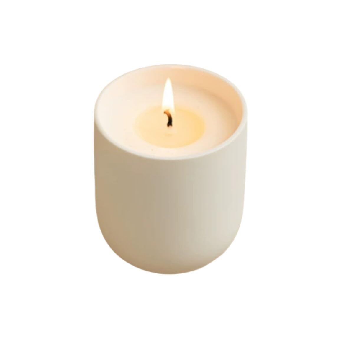 Duftkerze, Keramik-Zylinderglas-Duftkerze aus Adlerholz und weißem Sandelholz for Schlafzimmer und Büro