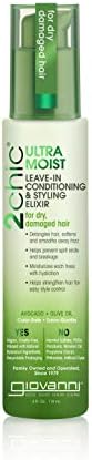 GIOVANNI 2chic Ultra-Moist Leave-In Conditioning Styling Elixir, 4 oz. - Smoothes Frizz Prevents Breakage, Avocado & Olive Oil, Enriched with Aloe Vera, Shea Butter, Botanical Extracts, No Parabens