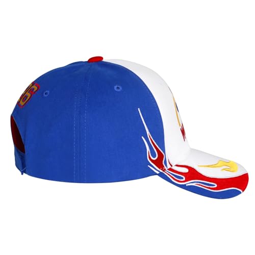 Image of Talladega Nights Hat Bobby Wonder 26 Embroidery Adjustable Cap Hat White Blue