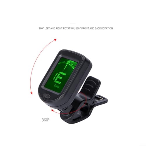 HEIBTENY Accordeur numérique à clipser pour guitares électriques – Avec batterie – Pivote à 360° - Les Beatles, Paul McCartney, John Lennon, RIngo Starr, George Harrison HEIBTENY Accordeur numérique à clipser pour guitares électriques - Avec batterie - Pivote à 360° – Image 5