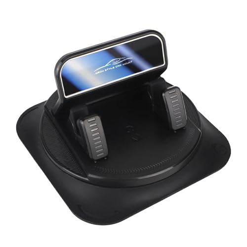 Fukaisu Support de Téléphone de Voiture, Rotation à 360° Antidérapant Fixation Horizontale et Verticale Support pour Téléphone Portable Utilisation à...