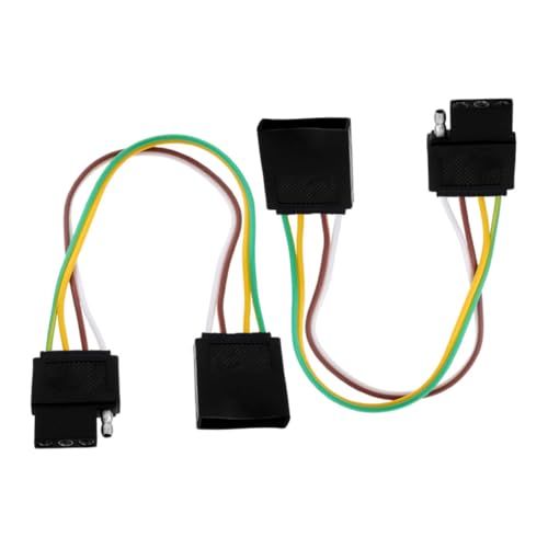 VALICLUD 2 Piezas Kit de Arnés de Cableado para Remolque de Núcleos Conector de Luz Trasera Cable de Cobre para Accesorios de Remolque y Segura Entornos Difíciles