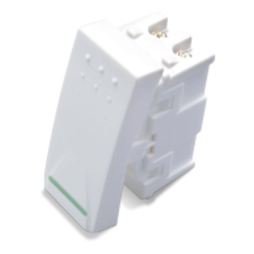 Finolex 2001 Premium 10A One-Way 1-Module Switch with Green Strip ...