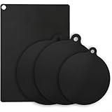 Quatre protecteurs de plaque à induction en silicone pour l'entretien de la cuisinière avec résistance à la chaleur et fonctionnalité facile à nettoyer