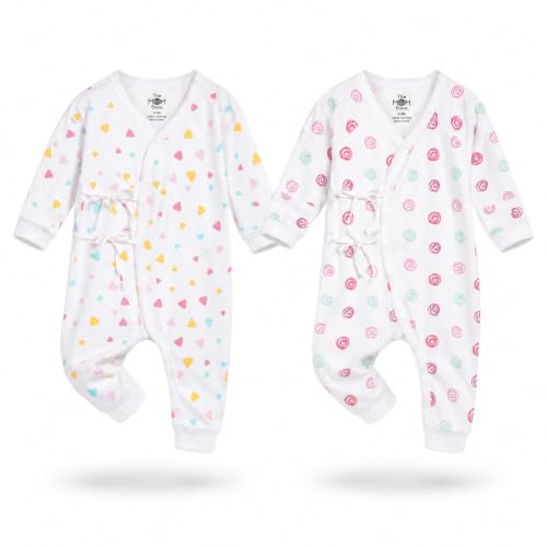 Image of The Mom Store Baby Romper Jabla Style Combo For Boys And Girls | Cotton | Soft Infant Bodysuit | Trendy Stylish Sleepwear For Newborn Baby | Printed | Unisex Comfortable Everyday Baby Wear