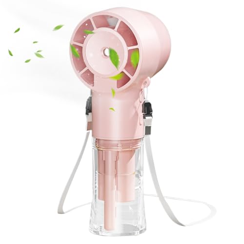 Misting Fan, ventilador portátil recargable, reutilizable, accesorios para climas cálidos, 1200 mAh, enfriador de aire portátil, diseño ergonómico, para uso diario y actividades al aire libre