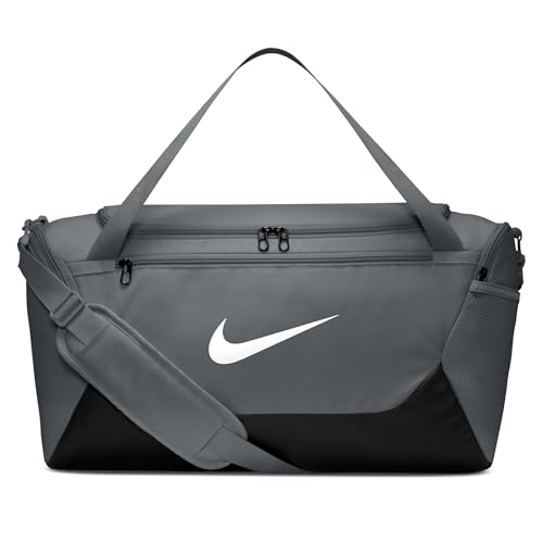 Nike Brasilia Duffel (Small), Smoke Grey/Black/White, MISC
