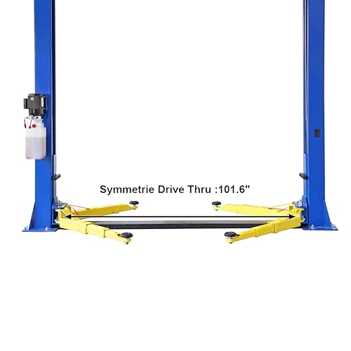 HPDMC Car Lift 9,000lbs 2 Post Auto Lift Floor Plate Auto Truck Hoist for Home Garage, 110V