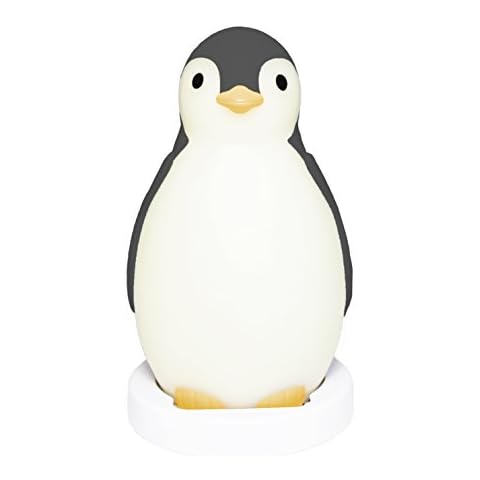 ZAZU Pam The Penguin Clock - Children's Sleep trainer Clock with Night Light and Wireless Speaker | Light Up Alarm Clock | Helps teach your Child when to Wake up | Auto off Cover