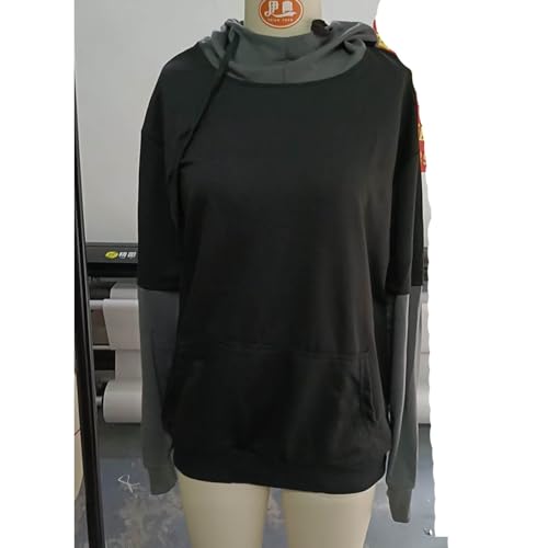 Mens Color Block Pullover Hoodie Fashion Patchwork Hooded Sweatshirt Unisex Casual Long Sleeve Y2k Hip Hop Tops3