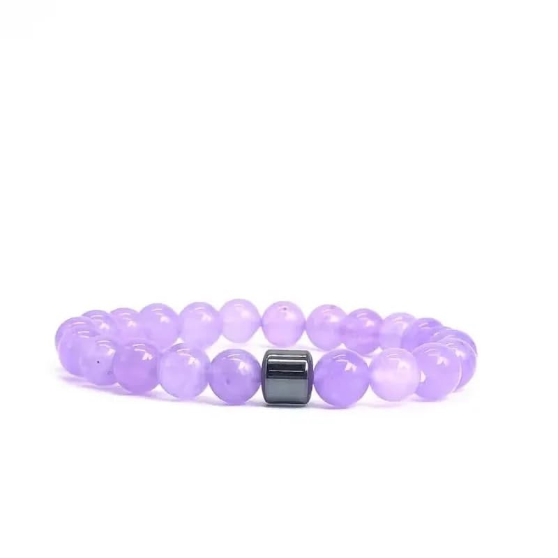 YCTTKDD Perlenarmband, 8 mm, Naturstein, Lava, Tigerauge, schwarzer Achat, Matte Perlen, Armreif, Stretch, für Damen und Herren