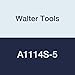 Walter Tools A1114S-5 5 mm HSS NC Spot Drill, 1.44 mm Length of Cut, 41 mm Extension Length, 60 mm Overall Length