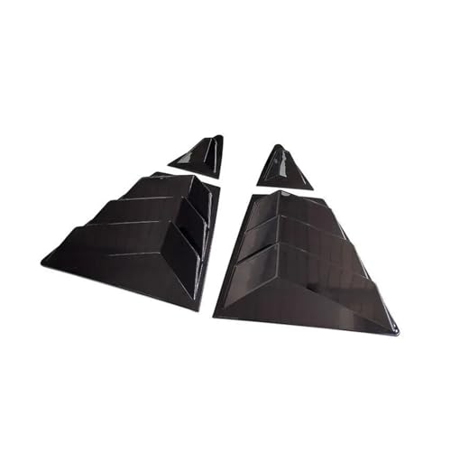 Persiennes de vitre latérale arrière pour Corolla Sedan 19-23 garniture noir brillant