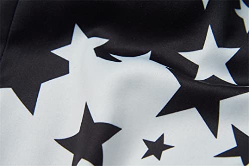 Star Print Slim Fit Suit Jacket Male Club Stage Blazer Man Formal Wedding Suit Prom Blazers 5