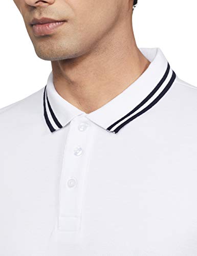 Image of Amazon Brand - Symbol Men's Cotton Rich Solid Polo Tshirt | Collar Tshirts | Half Sleeves | Plain-Regular Fit (Available in Plus Sizes and Combo Pack of 2)