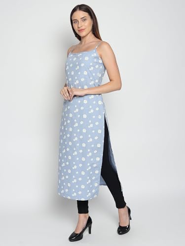 Image of PATLANI Women's Crepe Full Stitched Kurti.