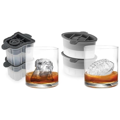 Set de 4 Moldes de Hielo Tovolo Bulldog Football miniatura 1
