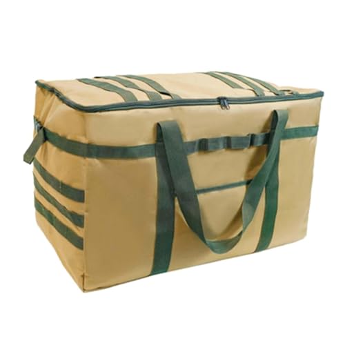 Heavy Duty Outdoor Gear Storage Bag for Camping and Hiking, Khaki