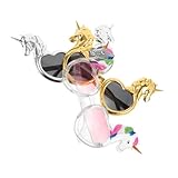 TOYANDONA 3 piezas Gafas de Disfraz Unicornio para Niñas Decoración para Cumpleaños Accesorios Divertidos para Photocall y Fiesta Temática Lentes Únicos y Reutilizables