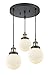 Innovations 211/3-BAB-G201-6 3 Light Multi-Pendant, Black Antique Brass
