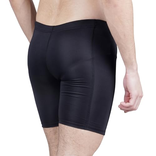 Image of NINQ Mens 2 Pack Polyester Yoga Short Men Summer Running Gym Sports Shorts with Pockets Shorts for Men (in, Alpha, M, Regular, Black)